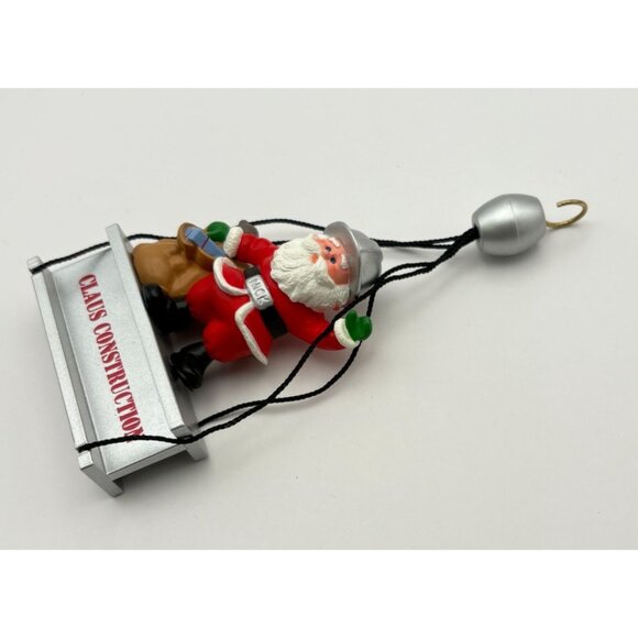 Hallmark Keepsake Santa Claus Construction Christmas Ornament Hard Hat Tool Bag - Picture 5 of 6
